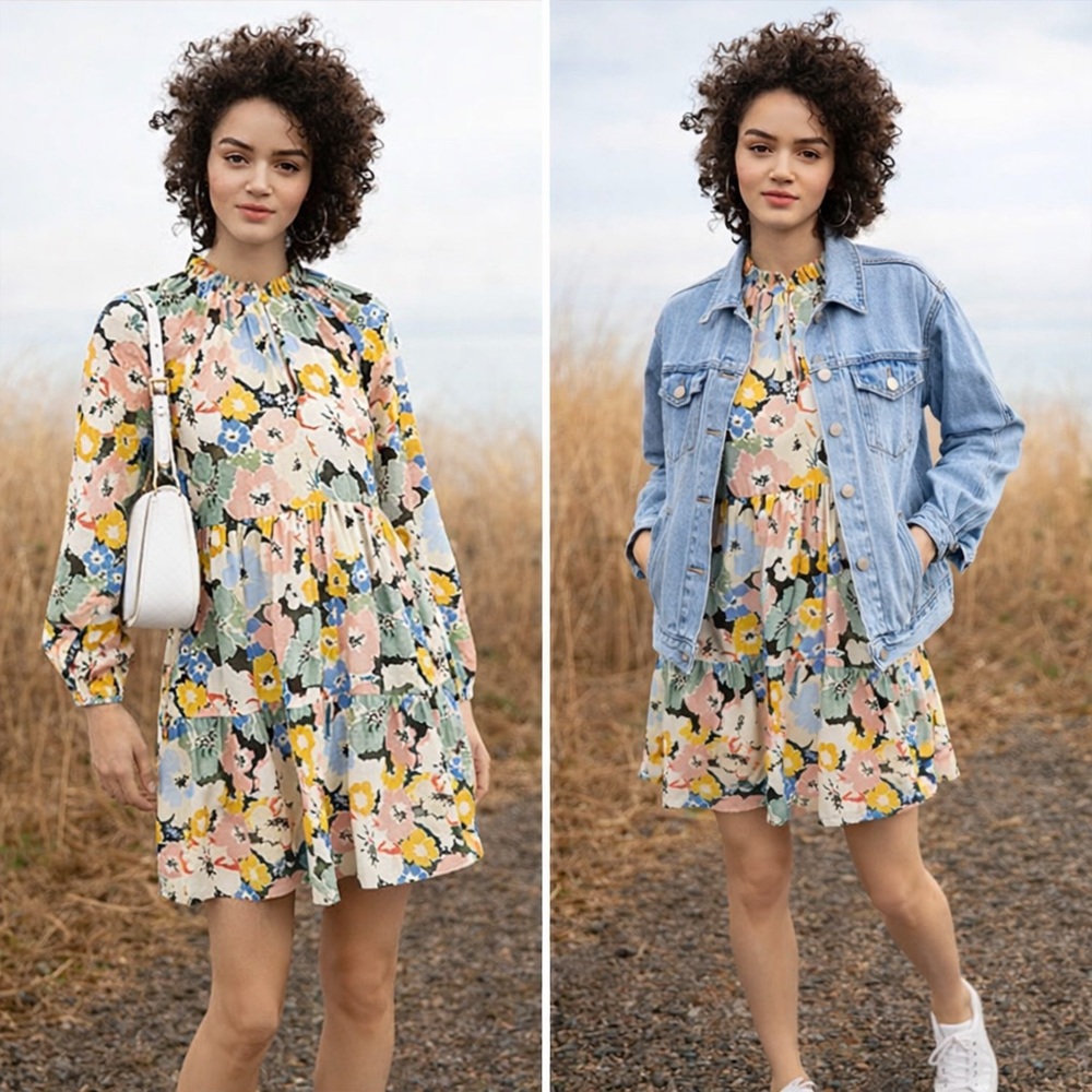 Yumi Kim Pastel Floral Mini Dress